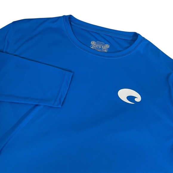 COSTA Del Mar Men's Performance Long Sleeve Crewneck T-Shirt Blue Large … - Picture 8 of 8